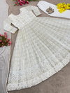 Sr 1597 Georgette Heavy Anarkali Readymade Suits Catalog